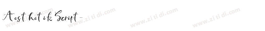 Aesthetik Script字体转换